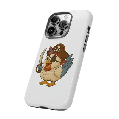 Pirate Chicken Phone Case | Fun Cartoon Cases for Kids, Unisex, Gifts for Gamers, Novelty Accessories, Adventure Theme
