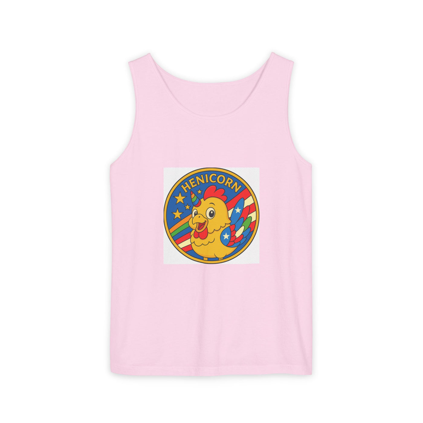 Henicorn Unisex Tank Top - Fun Graphic Tee for Summer, Gifts for Chicken Lovers, Festival Wear, Casual Wear, Unique Fashion