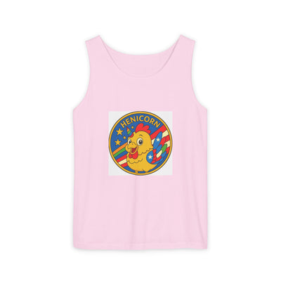 Henicorn Unisex Tank Top - Fun Graphic Tee for Summer, Gifts for Chicken Lovers, Festival Wear, Casual Wear, Unique Fashion