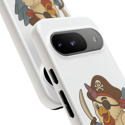 Pirate Chicken Phone Case | Fun Cartoon Cases for Kids, Unisex, Gifts for Gamers, Novelty Accessories, Adventure Theme