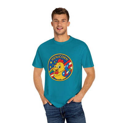 Henicorn Graphic T-Shirt, Funny Gift, Unisex Casual Tee, Quirky Apparel, Chicken Lover Shirt, Celebrate Uniqueness