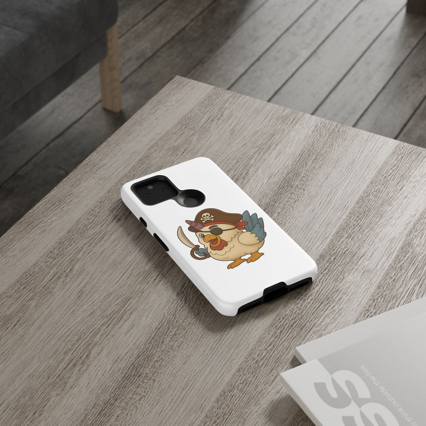 Pirate Chicken Phone Case | Fun Cartoon Cases for Kids, Unisex, Gifts for Gamers, Novelty Accessories, Adventure Theme