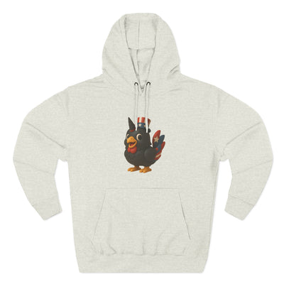 Humorous Fleece Hoodie with Quirky Chicken Design, Cozy Winter Wear, Perfect Gift for Chicken Lovers, Funny Animal Hoodie, Casual Sweatshirt