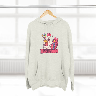 Henicorn Graphic Hoodie, Cute Fleece Sweatshirt, Unique Animal Hoodie, Gift for Animal Lovers, Cozy Graphic Apparel, Fun Unicorn Hoodie