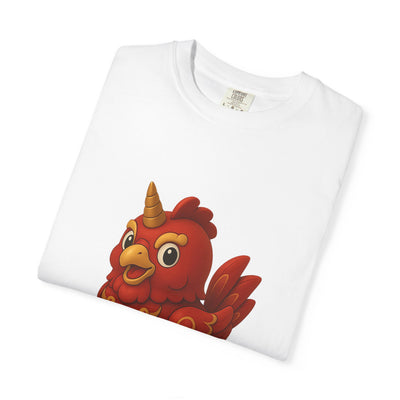 Charming Cartoon Bird Tee, Unisex T-Shirt, Cute Graphic Shirt, Fun Casual Wear, Perfect Gift for Bird Lovers