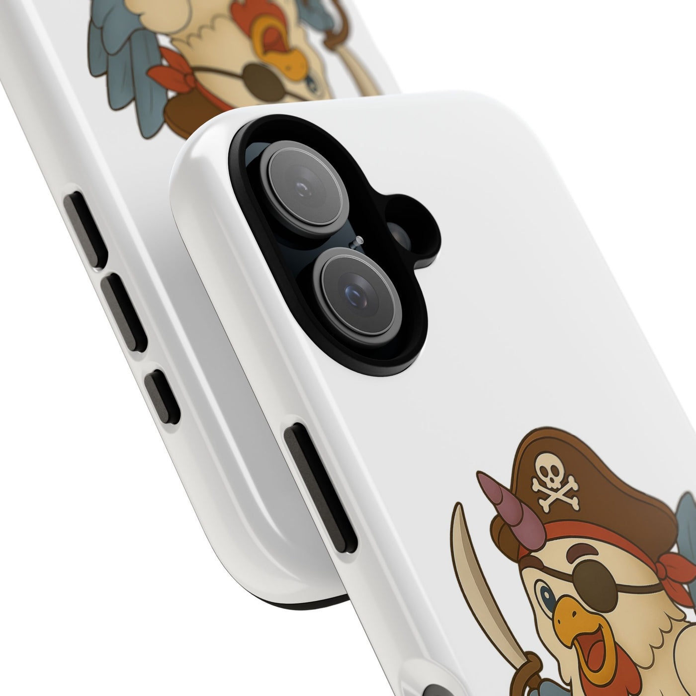 Pirate Chicken Phone Case | Fun Cartoon Cases for Kids, Unisex, Gifts for Gamers, Novelty Accessories, Adventure Theme