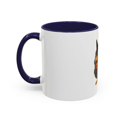 Patriotic Cartoon Coffee Mug, Fun Mug for Independence Day, Cute Gift for Animal Lovers, Thanksgiving, Cheerful Drinkware