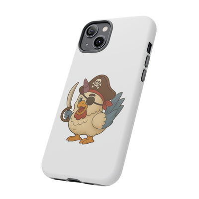 Pirate Chicken Phone Case | Fun Cartoon Cases for Kids, Unisex, Gifts for Gamers, Novelty Accessories, Adventure Theme