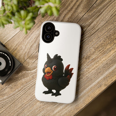 Cute Cartoon Bird Phone Case, Tough Phone Cover, Unique Gift for Bird Lovers, Fun Accessories for Kids, Christmas Present