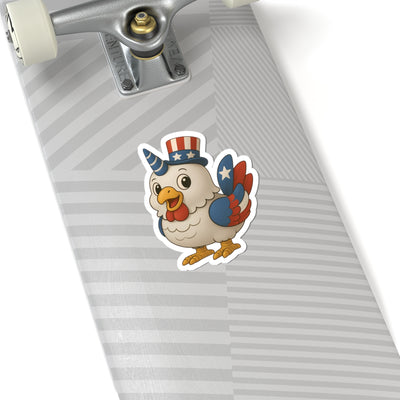 Patriotic Bird Stickers, Fun July 4th Decor, USA Themed Decals, Cute Laptop Stickers, Independence Day Gifts