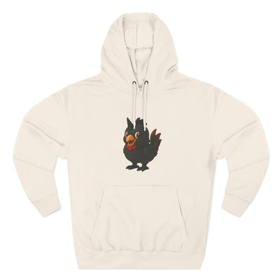 Playful Chicken Fleece Hoodie - Cozy Sweatshirt for Animal Lovers, Gift for Birthdays, Halloween, Casual Wear, Fun Style