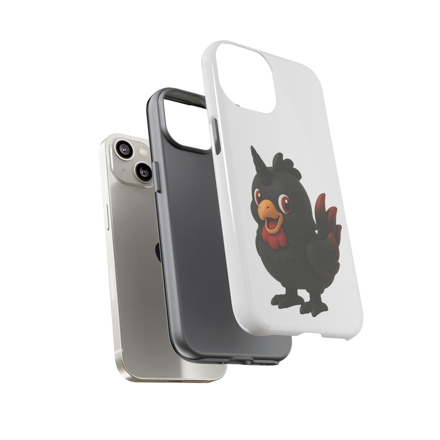 Cute Cartoon Bird Phone Case, Tough Phone Cover, Unique Gift for Bird Lovers, Fun Accessories for Kids, Christmas Present
