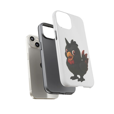 Cute Cartoon Bird Phone Case, Tough Phone Cover, Unique Gift for Bird Lovers, Fun Accessories for Kids, Christmas Present