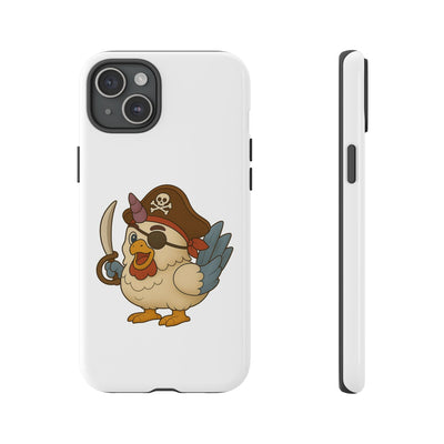 Pirate Chicken Phone Case | Fun Cartoon Cases for Kids, Unisex, Gifts for Gamers, Novelty Accessories, Adventure Theme