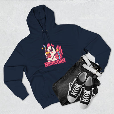 Henicorn Graphic Hoodie, Cute Fleece Sweatshirt, Unique Animal Hoodie, Gift for Animal Lovers, Cozy Graphic Apparel, Fun Unicorn Hoodie