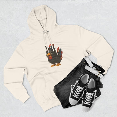 Humorous Fleece Hoodie with Quirky Chicken Design, Cozy Winter Wear, Perfect Gift for Chicken Lovers, Funny Animal Hoodie, Casual Sweatshirt