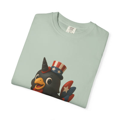 Patriotic Rooster Tee, Unisex Garment-Dyed T-shirt for 4th of July, Cute Animal Shirt, Backyard BBQ Apparel, Summer Casual Wear, [...]