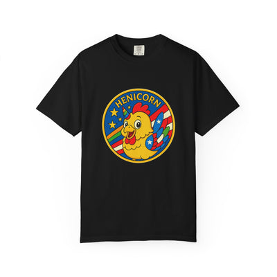 Henicorn Graphic T-Shirt, Funny Gift, Unisex Casual Tee, Quirky Apparel, Chicken Lover Shirt, Celebrate Uniqueness