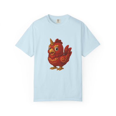 Charming Cartoon Bird Tee, Unisex T-Shirt, Cute Graphic Shirt, Fun Casual Wear, Perfect Gift for Bird Lovers