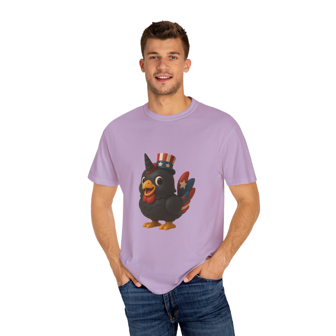 Patriotic Rooster Tee, Unisex Garment-Dyed T-shirt for 4th of July, Cute Animal Shirt, Backyard BBQ Apparel, Summer Casual Wear, [...]