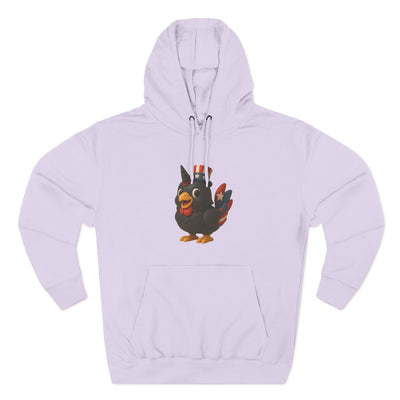 Humorous Fleece Hoodie with Quirky Chicken Design, Cozy Winter Wear, Perfect Gift for Chicken Lovers, Funny Animal Hoodie, Casual Sweatshirt