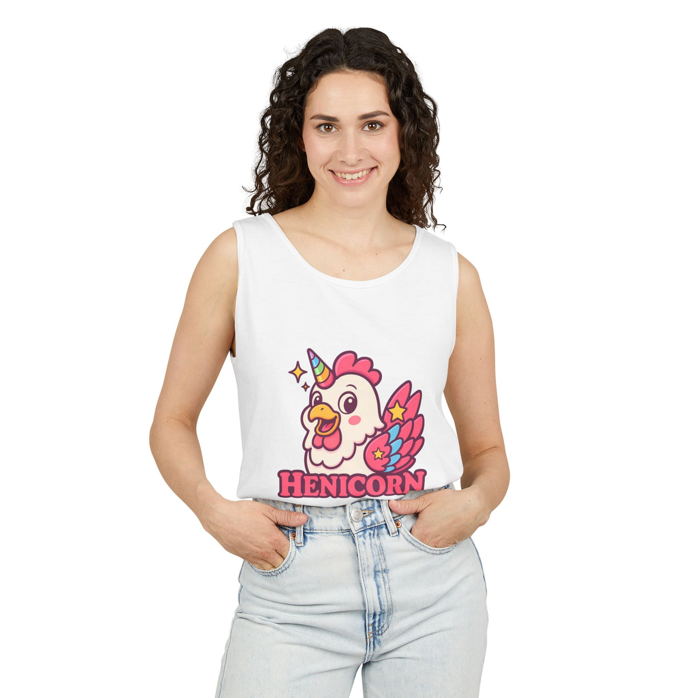 Henicorn Unisex Tank Top, Cute Animal Shirt, Funny Gift, Summer Fashion, Animal Lover Gift