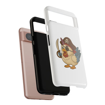 Pirate Chicken Phone Case | Fun Cartoon Cases for Kids, Unisex, Gifts for Gamers, Novelty Accessories, Adventure Theme
