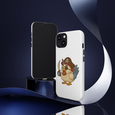 Pirate Chicken Phone Case | Fun Cartoon Cases for Kids, Unisex, Gifts for Gamers, Novelty Accessories, Adventure Theme