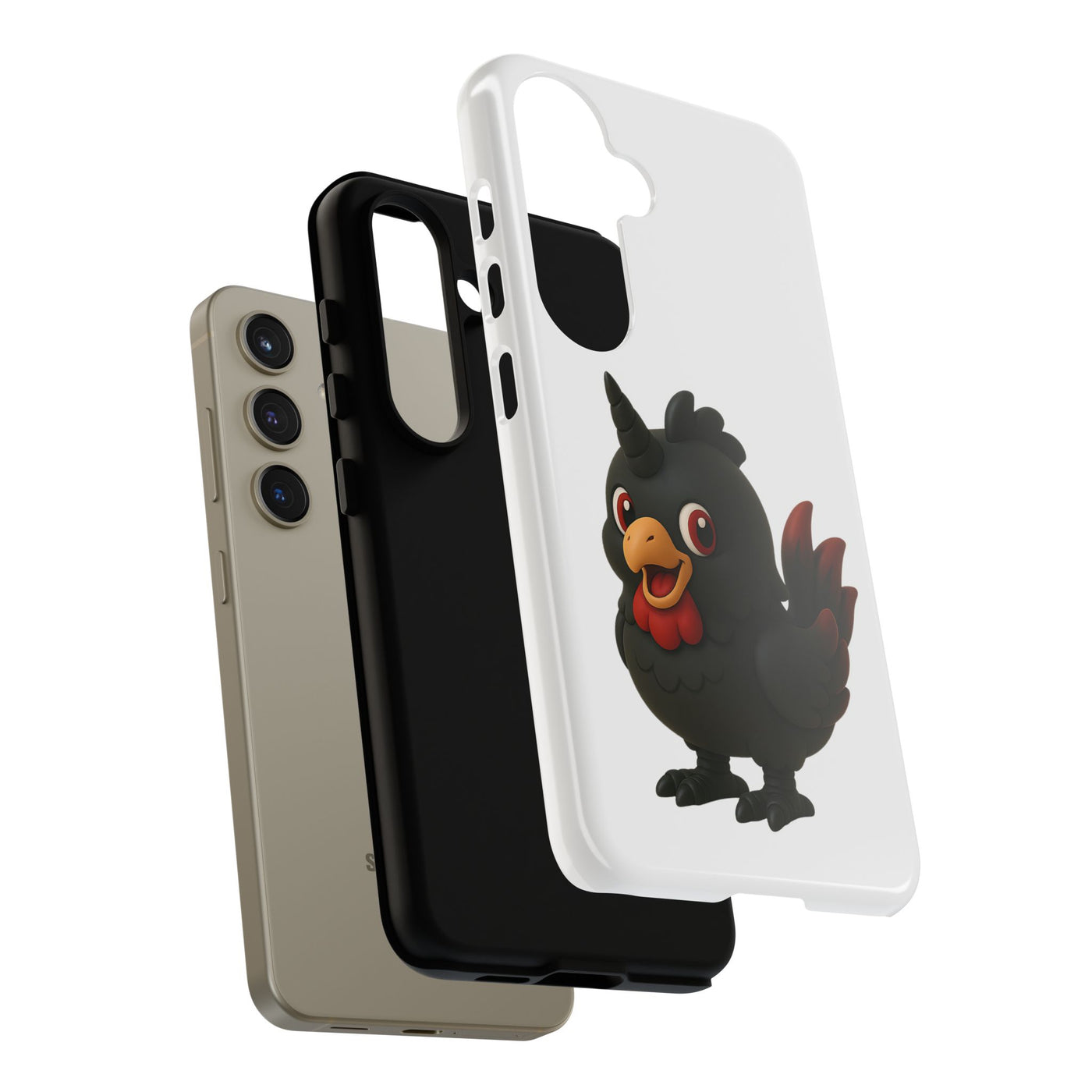 Cute Cartoon Bird Phone Case, Tough Phone Cover, Unique Gift for Bird Lovers, Fun Accessories for Kids, Christmas Present