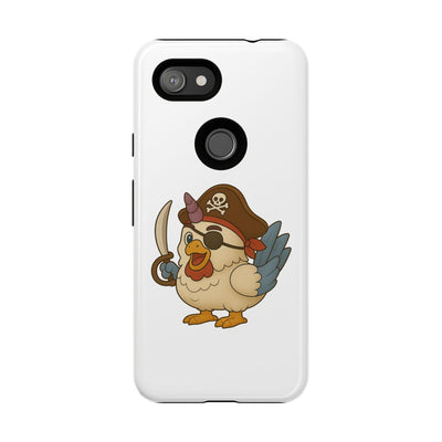 Pirate Chicken Phone Case | Fun Cartoon Cases for Kids, Unisex, Gifts for Gamers, Novelty Accessories, Adventure Theme