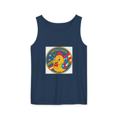 Henicorn Unisex Tank Top - Fun Graphic Tee for Summer, Gifts for Chicken Lovers, Festival Wear, Casual Wear, Unique Fashion