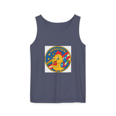 Henicorn Unisex Tank Top - Fun Graphic Tee for Summer, Gifts for Chicken Lovers, Festival Wear, Casual Wear, Unique Fashion