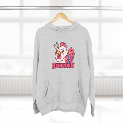 Henicorn Graphic Hoodie, Cute Fleece Sweatshirt, Unique Animal Hoodie, Gift for Animal Lovers, Cozy Graphic Apparel, Fun Unicorn Hoodie