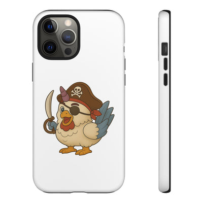 Pirate Chicken Phone Case | Fun Cartoon Cases for Kids, Unisex, Gifts for Gamers, Novelty Accessories, Adventure Theme