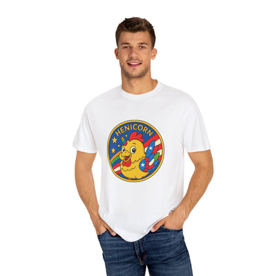Henicorn Graphic T-Shirt, Funny Gift, Unisex Casual Tee, Quirky Apparel, Chicken Lover Shirt, Celebrate Uniqueness