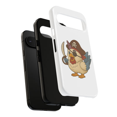 Pirate Chicken Phone Case | Fun Cartoon Cases for Kids, Unisex, Gifts for Gamers, Novelty Accessories, Adventure Theme