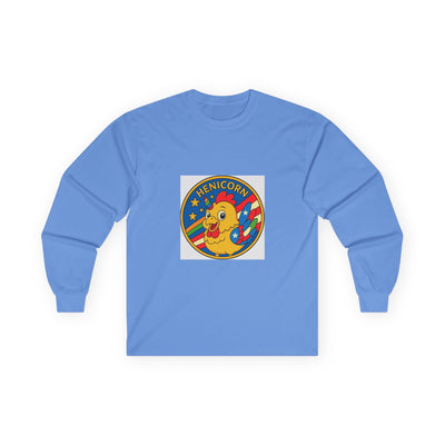 Henicorn Long Sleeve Tee, Cute Funny Tee, Gift for Chicken Lovers, Fun Casual Wear, Unisex Humor Top