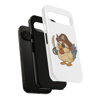 Pirate Chicken Phone Case | Fun Cartoon Cases for Kids, Unisex, Gifts for Gamers, Novelty Accessories, Adventure Theme