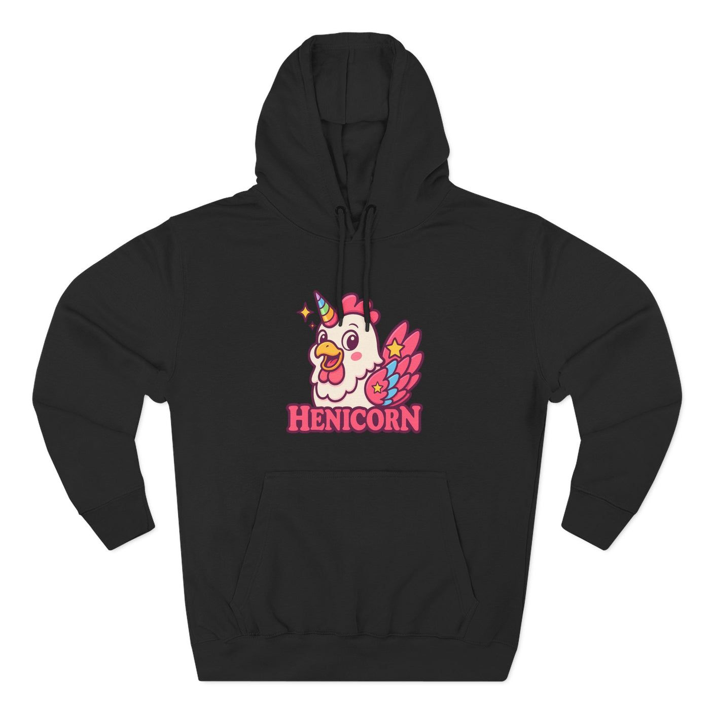 Henicorn Graphic Hoodie, Cute Fleece Sweatshirt, Unique Animal Hoodie, Gift for Animal Lovers, Cozy Graphic Apparel, Fun Unicorn Hoodie