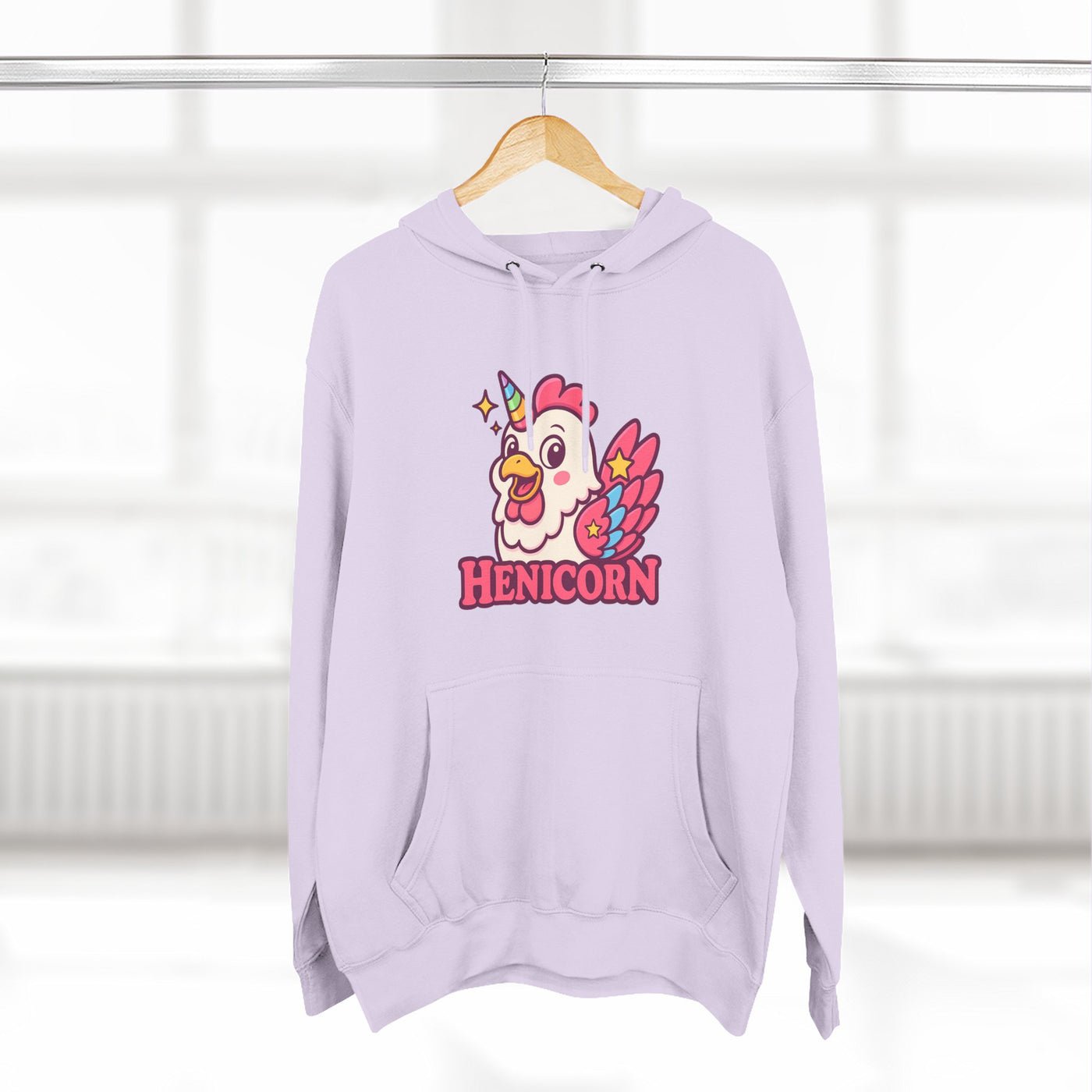Henicorn Graphic Hoodie, Cute Fleece Sweatshirt, Unique Animal Hoodie, Gift for Animal Lovers, Cozy Graphic Apparel, Fun Unicorn Hoodie