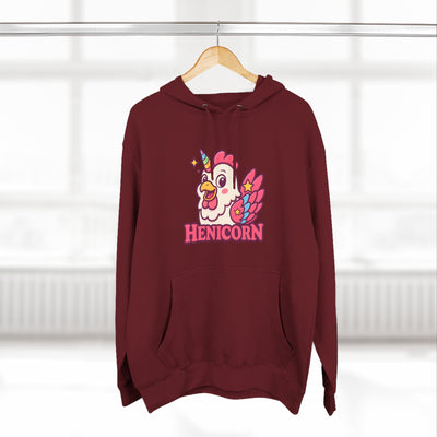 Henicorn Graphic Hoodie, Cute Fleece Sweatshirt, Unique Animal Hoodie, Gift for Animal Lovers, Cozy Graphic Apparel, Fun Unicorn Hoodie