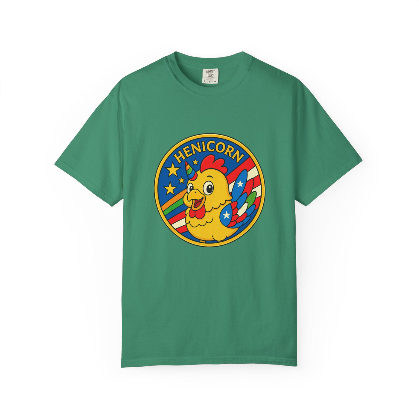Henicorn Graphic T-Shirt, Funny Gift, Unisex Casual Tee, Quirky Apparel, Chicken Lover Shirt, Celebrate Uniqueness
