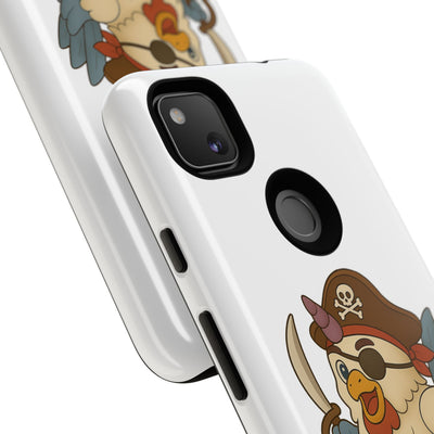 Pirate Chicken Phone Case | Fun Cartoon Cases for Kids, Unisex, Gifts for Gamers, Novelty Accessories, Adventure Theme