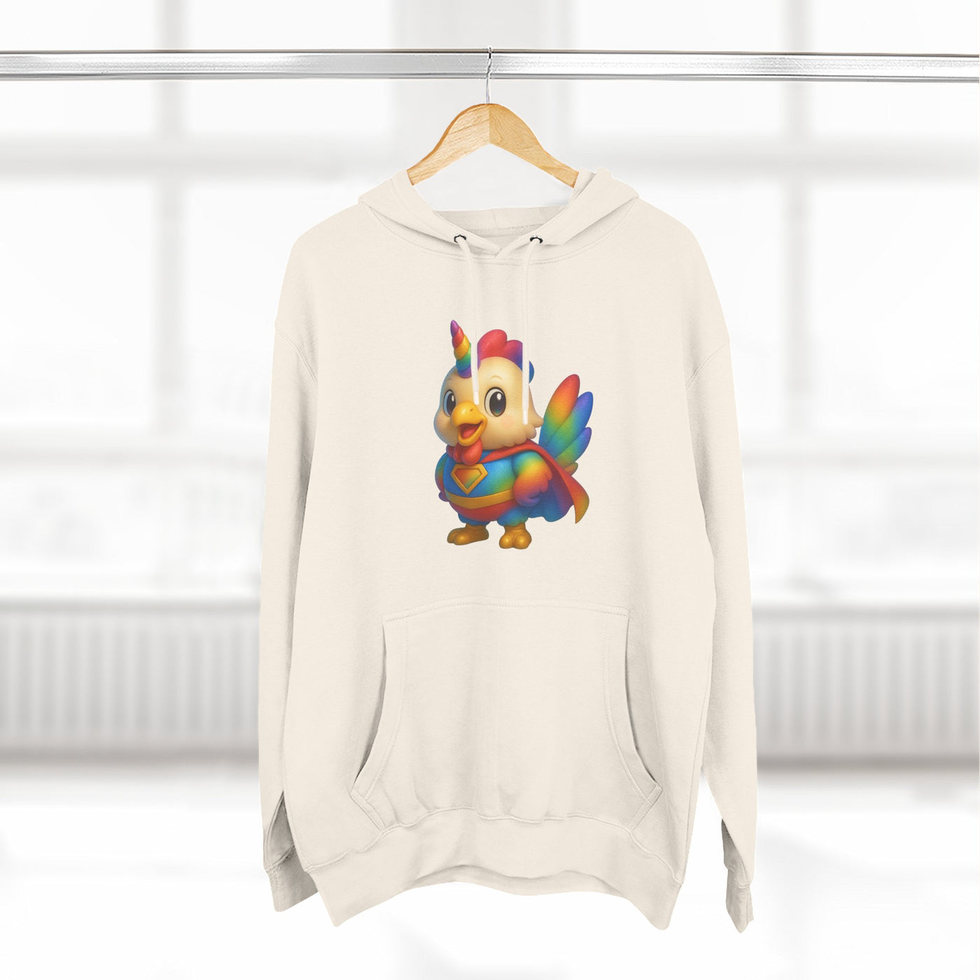 Rainbow Unicorn Hoodie, Cute Animal Sweatshirt, Cozy Fleece Pullover, Gifts for Kids, Perfect for Birthdays or Holidays