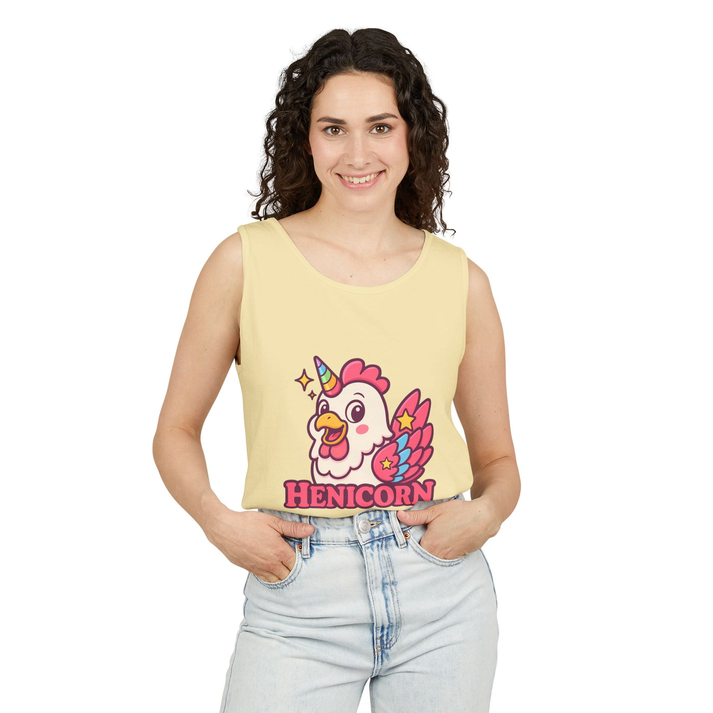 Henicorn Unisex Tank Top, Cute Animal Shirt, Funny Gift, Summer Fashion, Animal Lover Gift