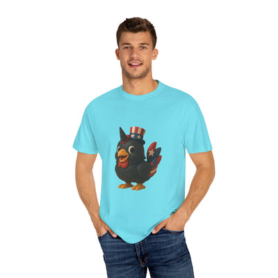 Patriotic Rooster Tee, Unisex Garment-Dyed T-shirt for 4th of July, Cute Animal Shirt, Backyard BBQ Apparel, Summer Casual Wear, [...]