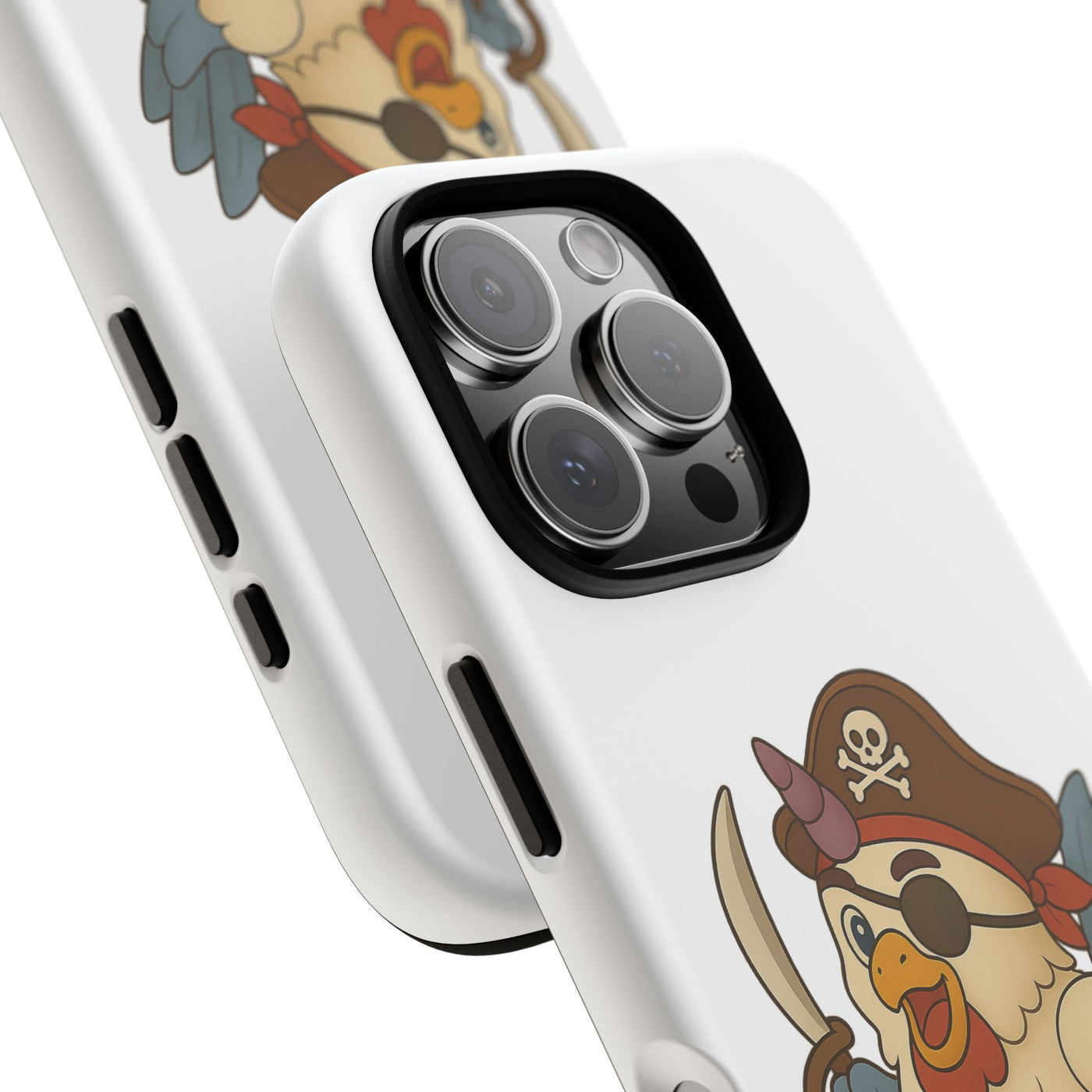 Pirate Chicken Phone Case | Fun Cartoon Cases for Kids, Unisex, Gifts for Gamers, Novelty Accessories, Adventure Theme
