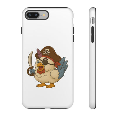 Pirate Chicken Phone Case | Fun Cartoon Cases for Kids, Unisex, Gifts for Gamers, Novelty Accessories, Adventure Theme