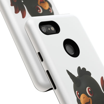 Cute Cartoon Bird Phone Case, Tough Phone Cover, Unique Gift for Bird Lovers, Fun Accessories for Kids, Christmas Present