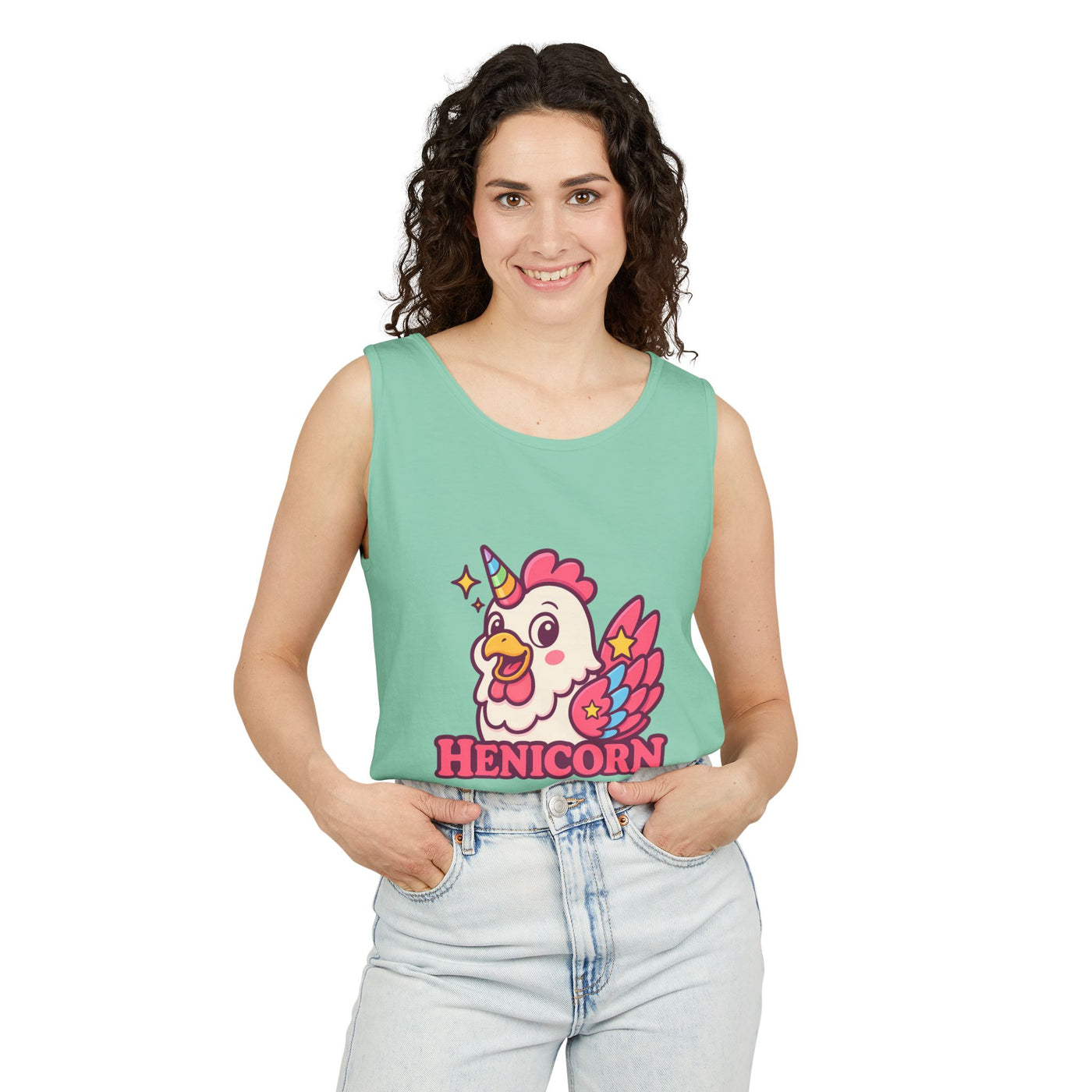 Henicorn Unisex Tank Top, Cute Animal Shirt, Funny Gift, Summer Fashion, Animal Lover Gift